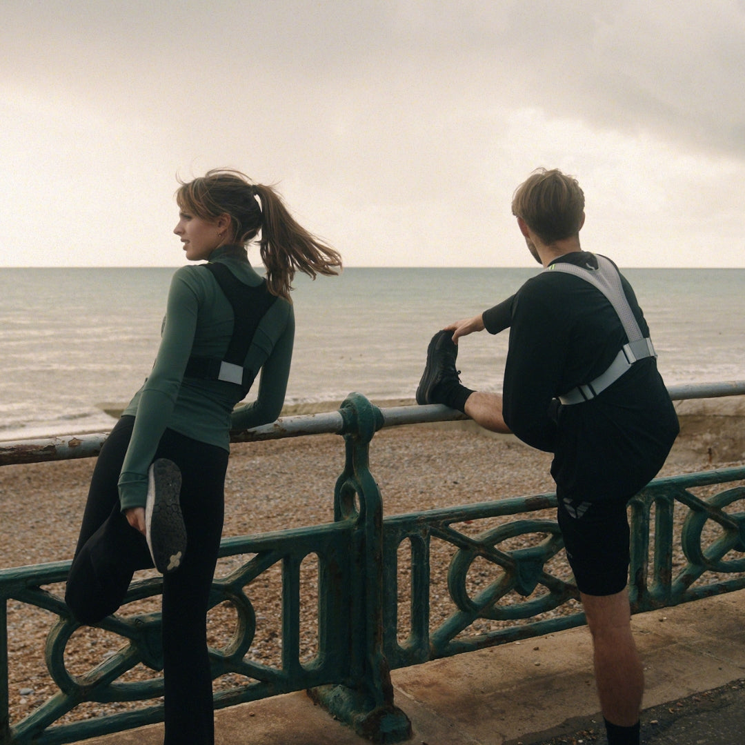 TIYA Running Phone Holder Vest - Black/Yellow