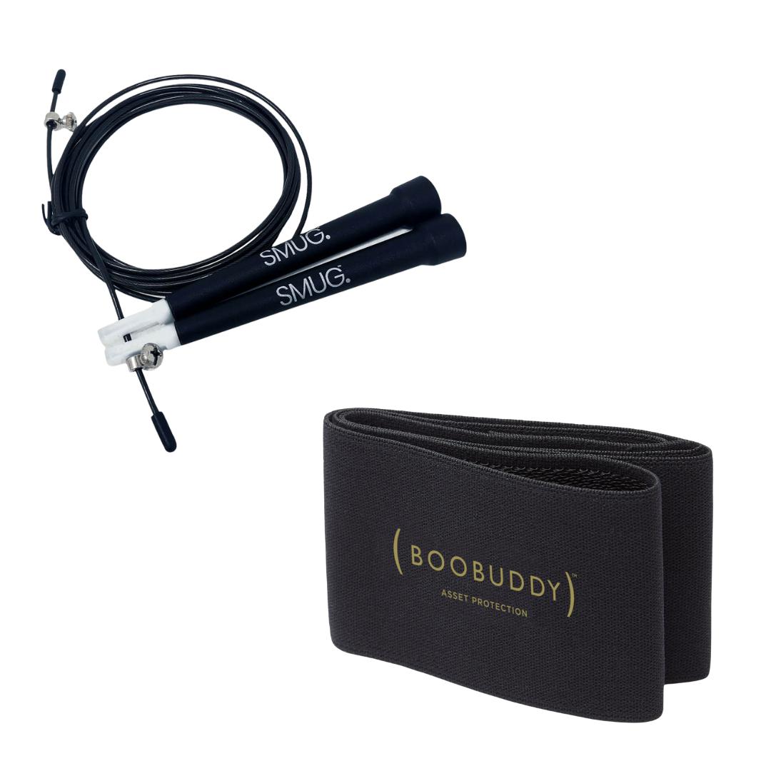 Original Boobuddy™ & Skipping Rope Set – Black