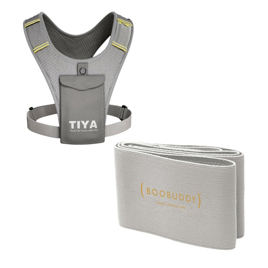 Original Boobuddy™ & TIYA Running Phone Holder Vest - Grey