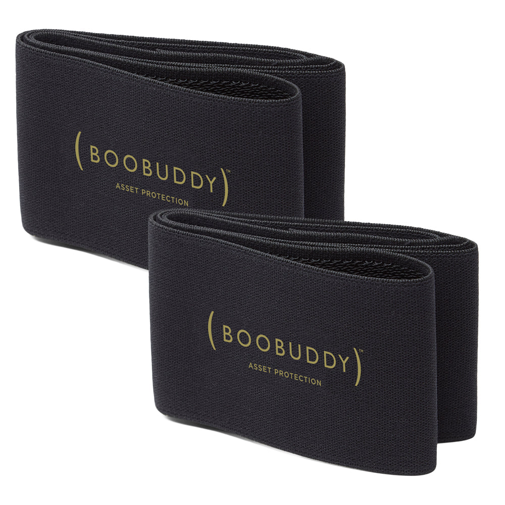 Boobuddy Adjustable Breast Support Band | Black Twin Pack | SAVE £13!