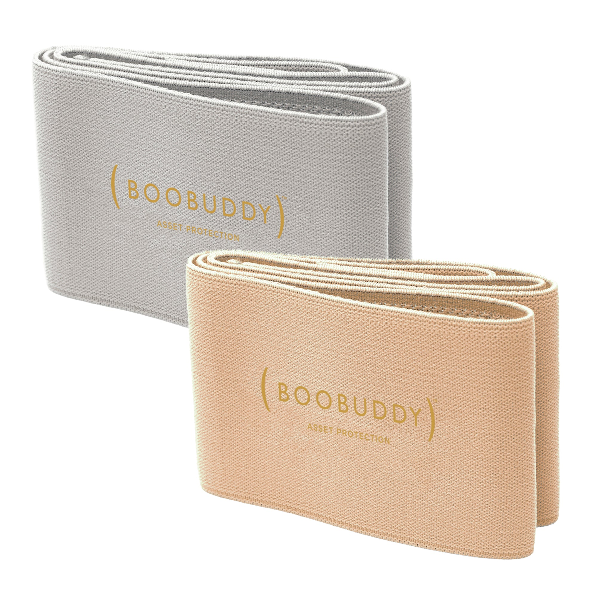 Boobuddy Adjustable Breast Support Band | Beige & Grey Bundle | SAVE £13!