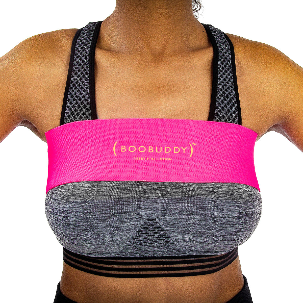 Boobuddy Adjustable Breast Support Band | Pink | How to Wear a Boobuddy