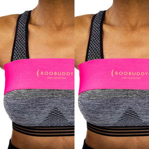 Boobuddy Adjustable Breast Support Band | Pink Twin Pack | How to Wear a Boobuddy