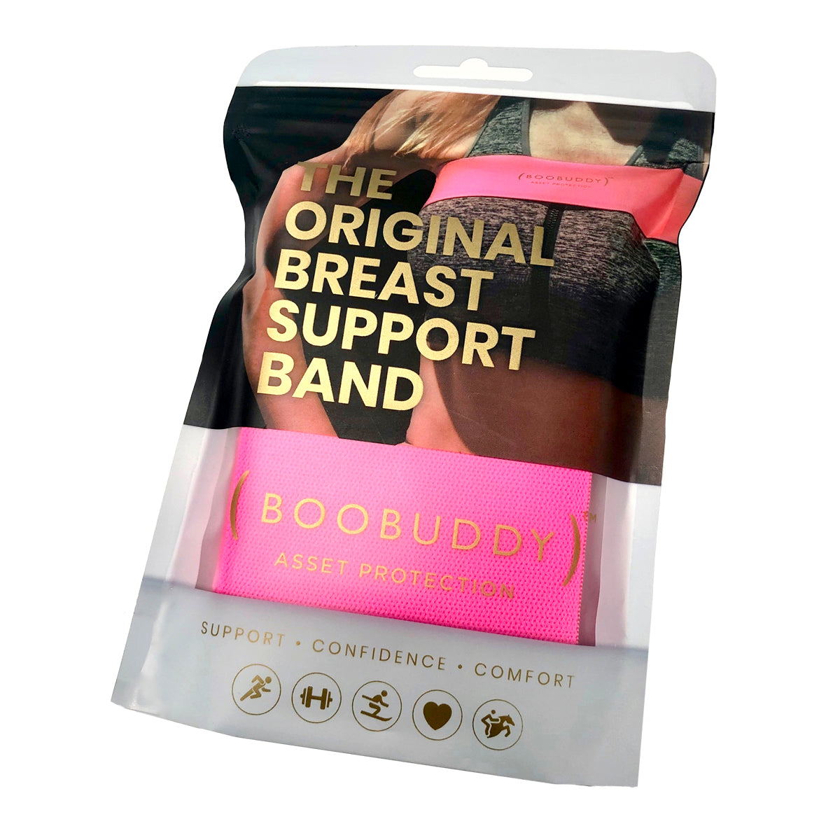 Breast Support Band | Sports Bra Alternative | Pink | Boobuddy